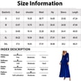 thumbnail image 3 of Delconic Women’s Long Sleeve Velvet Maxi Dress V Neck Floor Length Evening Gown Elegant Formal Party Wear for Special Occasions Blue L, 3 of 4
