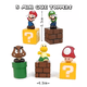 thumbnail image 3 of Figuras Super Mario Bross, Luigi, Mario, Juguetes Niños 23 piezas, Multicolor, 3 of 5