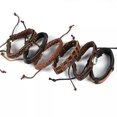thumbnail image 5 of HOOUN 6Pcs/Set Turkish Evil Eye Punk Leather Bracelet Wrist Cuff Bangle Adjustable, 5 of 5