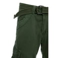 thumbnail image 5 of X RAY JEANS Men's Belted 12.5" Inseam Knee Length Cargo Shorts, Grass, 30, 5 of 7