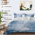 thumbnail image 3 of Queen 4 Piece Bedding Set Retro Abstract Blue White Texture Soft Breathable Duvet Cover and Pillowcase, Vintage Graffiti Art Duvet Cover Set Bed Sheets for Bedroom Dormitory Guest Room, 3 of 9