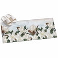 thumbnail image 2 of 2'x6' Rug Runners for Hallways Kitchen, Spring Magnolia Flower Non Slip Entryway Beside Floor Carpet Runner, White Floral Botanical Light Blue Washable Laundry Room Bedroom Throw Rugs Mat, 2 of 8