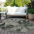 thumbnail image 6 of Addison Rugs Chantille Indoor/Outdoor Transitional Organic Gray Washable Round Rug, 8' x 8', 6 of 6