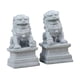 thumbnail image 1 of 1 par de estatuas de leones de estilo asiático Colco decoración de jardín piedra en miniatura 4,5 cm x 3 cm x 2,2 cm, 1 of 8