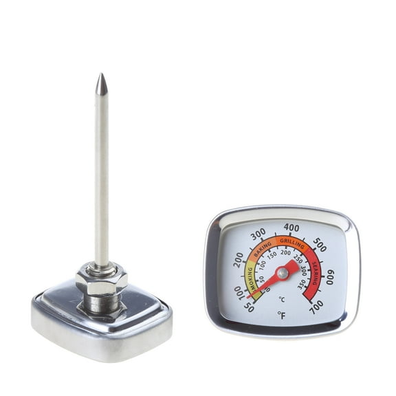 Professional Outdoor Stainless Steel BBQ with Clear Scale Temp Gauges Grill Smoker Pit Thermostat