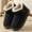 Black, variant on Winter Fleece Lined Snow Boots Indoor Outdoor Warm Slippers With Memory Foam Comfort
