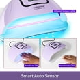 thumbnail image 4 of JODSONE Purple U V LED Nail Lamp, Gel Nail Polish Curing Light with 4 Timers & Auto Sensor, Nail Dryer for Manicure, 4 of 8
