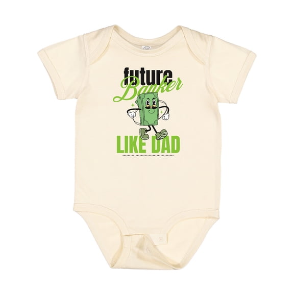 Inktastic Future Banker Like Dad Boys or Girls Baby Bodysuit