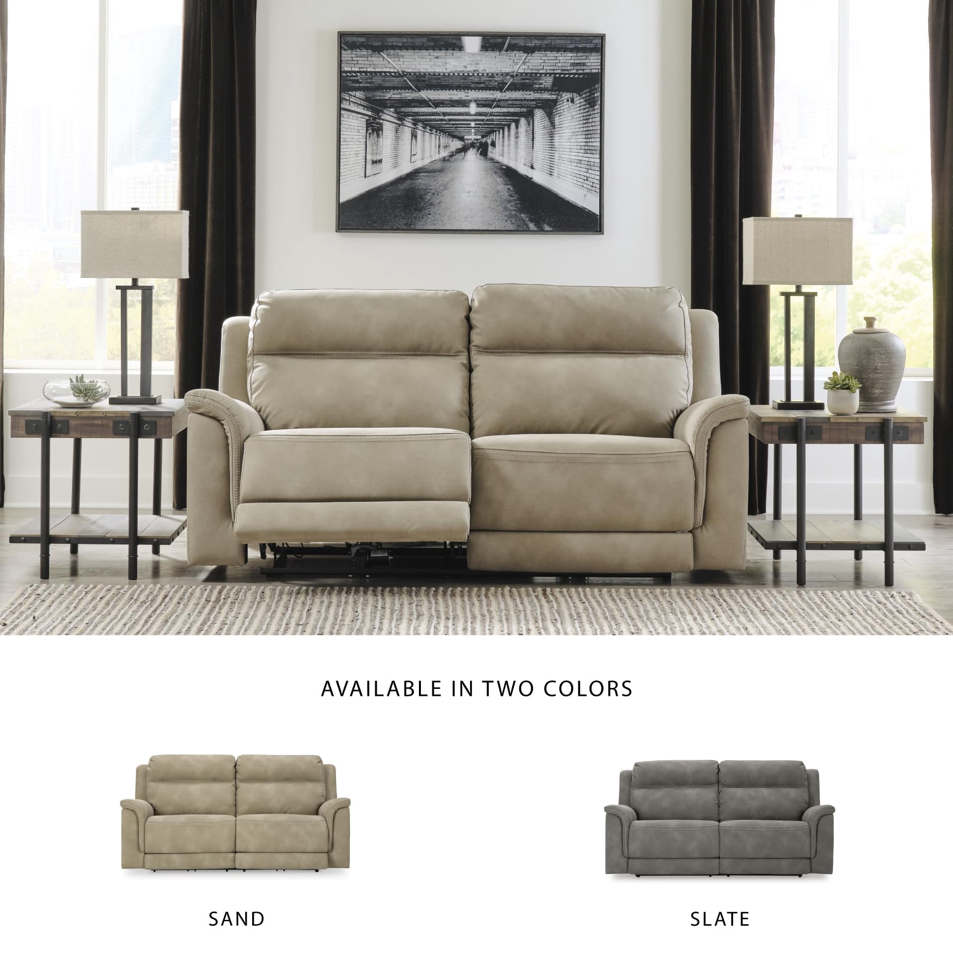 Signature Design by Ashley Next-Gen DuraPella Sand Power Reclining Sofa