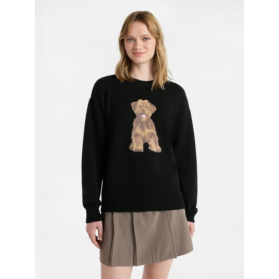 No Boundaries Fashion Icon Sweater, Midweight, Women's Sizes XXS-XXL