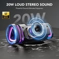 thumbnail image 4 of Bluetooth Speaker, 2026 Portable Wireless Speakers with Led Light, Bluetooth 5.4, 15H Playtime, Enhanced Bass, IPX7 Waterproof, Outdoor Speaker for Travel, Sport, Party, Biking, 4 of 9