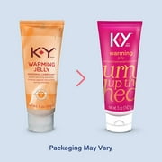K-Y Warming Jelly Personal Lubricant, Non-Greasy and Condom-Compatible, 5 oz