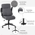 thumbnail image 4 of Vinsetto Office Chair Computer Desk Chair with Flip-Up Armrest & Thick Sponge, 4 of 9