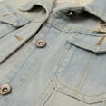 thumbnail image 4 of Jxximdong Casual Vests for Women, Denim Jean Vest Classic Junior Button Up Cropped Distressed Sleeveless Jean Jacket, Women's Coats Blue, 4 of 4