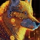 thumbnail image 1 of Pintura de diamante 5D DIY Kit de taladro en forma especial parcial Wolf Home Decor (WQ046), 1 of 9