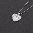 thumbnail image 3 of Granddaughter Necklace for Women by Ginger Lyne CZ Heart Pendant White Gold Plated, 3 of 5