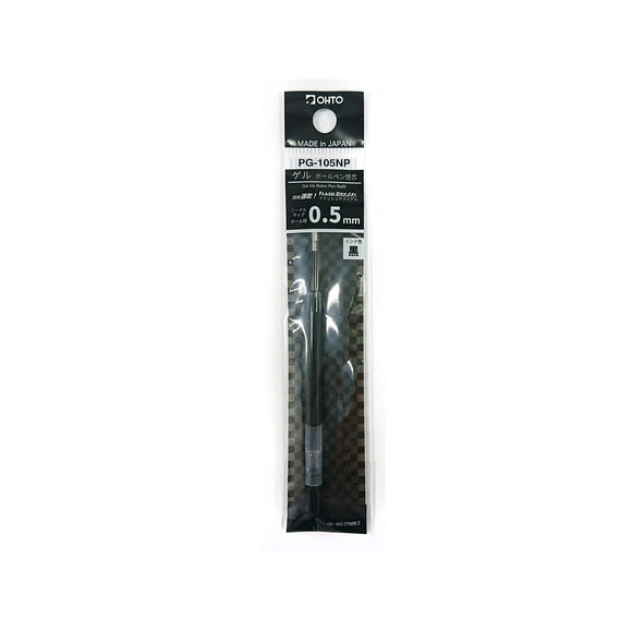 Recarga de Bolígrafo OHTO PG-105NP Tinta Gel Negra 0.5 mm