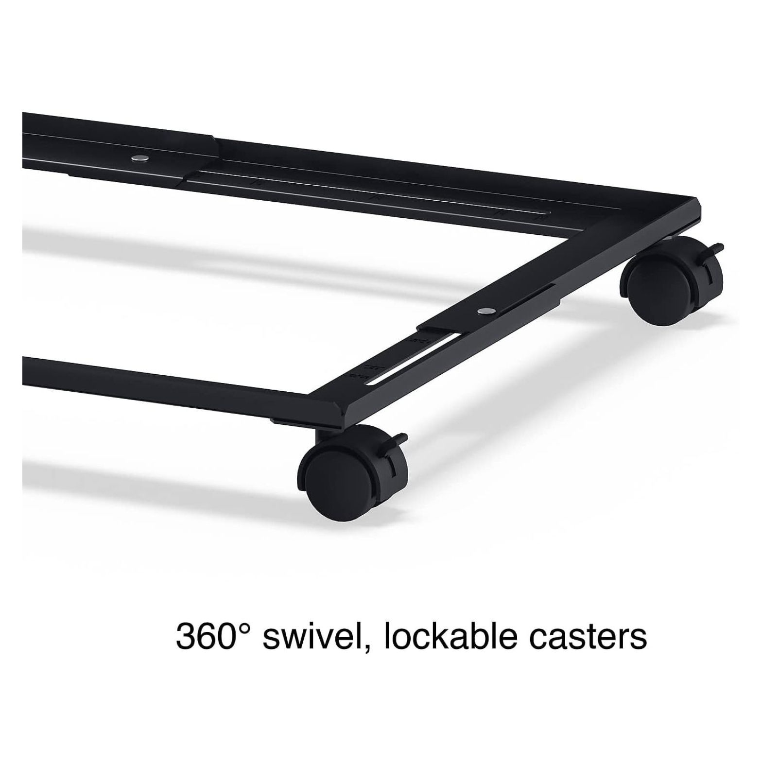 Adjustable File Cabinet Caddy - Letter and Legal Filing Cabinets, Black (ST52140-CC)