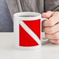 thumbnail image 4 of CafePress - Diver Down Mug - 11 oz Ceramic Mug - Novelty Coffee Tea Cup, 4 of 4
