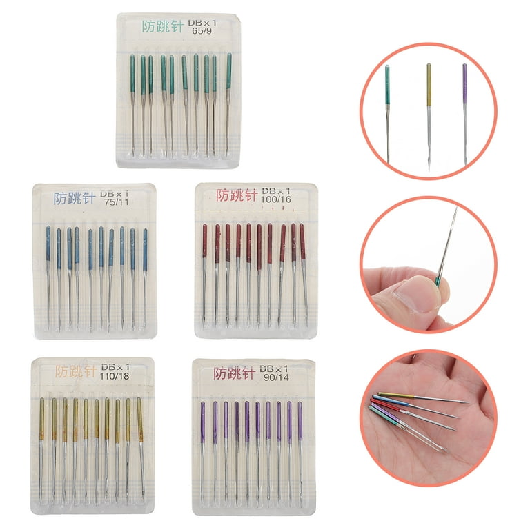 Etereauty Sewing Needles Machine Household Regular Point Metal Needle Professional Tools Quilting Replacement, Size: 3.7X0.1X0.1CM