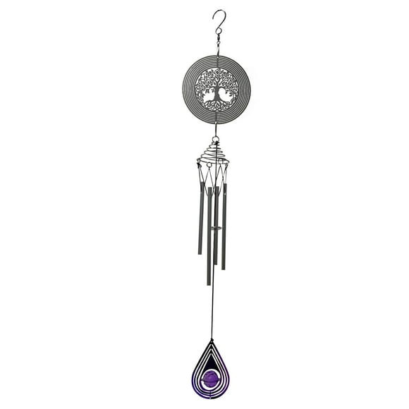 Carillon Éolien de Sculpture de Jardin - Cour Extérieure Élégante avec Quatre Options de Motifs pour Offrir