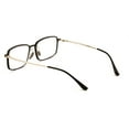 thumbnail image 3 of Men Aluminum Optical Frame Wide Fitment Reading Glasses with Titanium Temple Rectangular 144MM Ti02 +1.25, 3 of 4