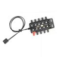 thumbnail image 1 of 1 to 10 4 Pin PWM Cooler Fan HUB Splitter Extension PC Speed Controller Adapter, 1 of 5