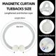 thumbnail image 4 of Alzapaños magnéticos para cortinas con perlas, decoración magnética para oficina, hogar, hotel, color blanco, 4 of 5