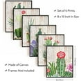 thumbnail image 5 of 6 PCS Unframed Canvas Prints Succulents Cactus Canvas Wall Art Art Print Green Plant Wall Art Succulents Cactus Picture Print Paintings for Bathroom Living Room Bedroom Kitchen, 5 of 9
