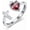 Sacred Heart, variant on Just Breathe Rings 925 Sterling Silver Adjustable Open Inspirational Rings Jewelry Gift for Women