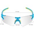 thumbnail image 4 of Gafas de sol fotocromáticas NQ Rojas y blancas para hombre Polarizadas para ciclismo, 4 of 5
