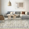 thumbnail image 3 of ZACOO 9x12 Living Room Area Rug Boho Accent Throw Large Floor Covers Washable Rug Non-Slip Stain Resistant Vintage Carpet Rug for Bedroom Home Office, Light Tan, 3 of 8