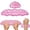 M, variant on Soft Cloud Gel Keyboard Wrist Rest Set, Cute Non-Slip Desk Accessory for Comfort Typing on Computer/Laptop (2-Pack)
