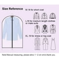 thumbnail image 5 of Garment Bags - 5/10/15 PCS Clear Dust-proof Hanging Clothing Clothes Suits Dresses Storage Travel Closet Storage, 5 of 6