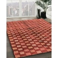 thumbnail image 2 of Ahgly Company Tapis d'Intérieur Rectangulaire Abstrait Rouge Tapis de Zone Abstrait, 2 Pieds x 5 Pieds, 2 of 6