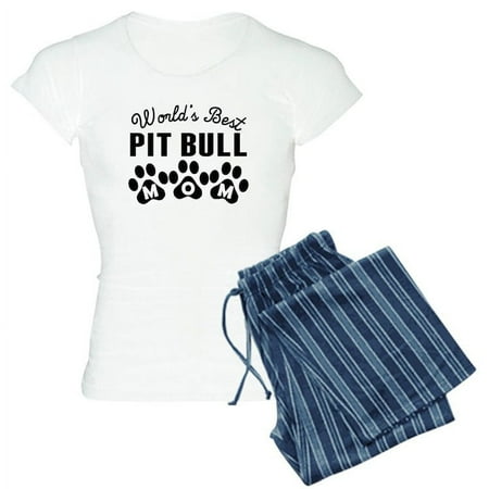 

CafePress - Worlds Best Pit Bull Mom Pajamas - Women s Light Pajamas