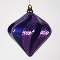thumbnail image 2 of Vickerman Candy Glitter Swirl Diamond Ornament, 2 of 6