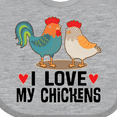 thumbnail image 4 of Inktastic Chicken Farmer I Love My Chickens Boys or Girls Baby Bib, 4 of 4
