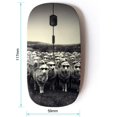 [ Optical 2.4G Wireless Mouse ] [ Lamb Sheep Black White