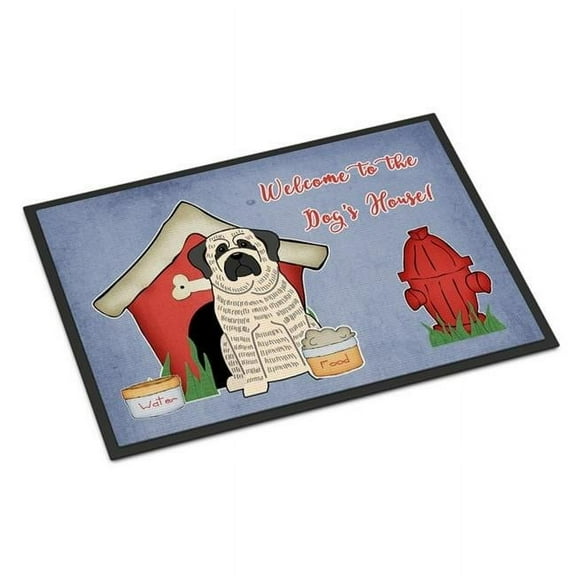 Carolines Treasures Dog House Collection Mastiff Brindle White Door Mat Indoor Rug or Outdoor Welcome Mat 24x36 Doormat