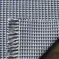 thumbnail image 6 of SAFAVIEH Montauk Patton Geometric Cotton Runner Rug, Ivory/Navy, 2'3" x 16', 6 of 7