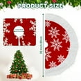thumbnail image 3 of Sanmadrola Christmas Tree Skirt Red White Plush Skirts Christmas Decorations Indoor Xmas Ornaments Holiday Decor for Party, 36in, 3 of 7