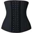 thumbnail image 1 of YIANNA Breathable Waist Trainer for Women Underbust Latex Sport Girdle Corsets Cincher Hourglass Body Shaper,YA11533-Black-5XL, 1 of 6