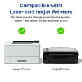 thumbnail image 3 of Avery Matte Clear Square Labels with Sure Feed, 2" x 2", 1,200 Matte Clear Labels, Print-to-The-Edge, Laser/Inkjet Printable Labels, 3 of 7