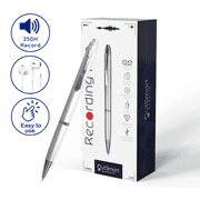 Outsmart Gadgets Digital Pen Voice Recorder - Audio Recordings - 1 Click Operation - Portable USB Playback - 16GB Storage - 250 Audio Hours - Audio Recorder for Lectures and Meetings and MP3 Player