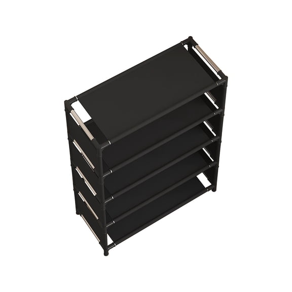 Taicans Shoe Rack Shoe Rack Organizer,4-Tier Stackable Shoe Rack,Extra Wide Space Saving Shoe Storage Organizer,Easy Assembly for Entryway Closet Dorm Apartment,Multipurpose Shelf,23.6x20.1x9.8 In