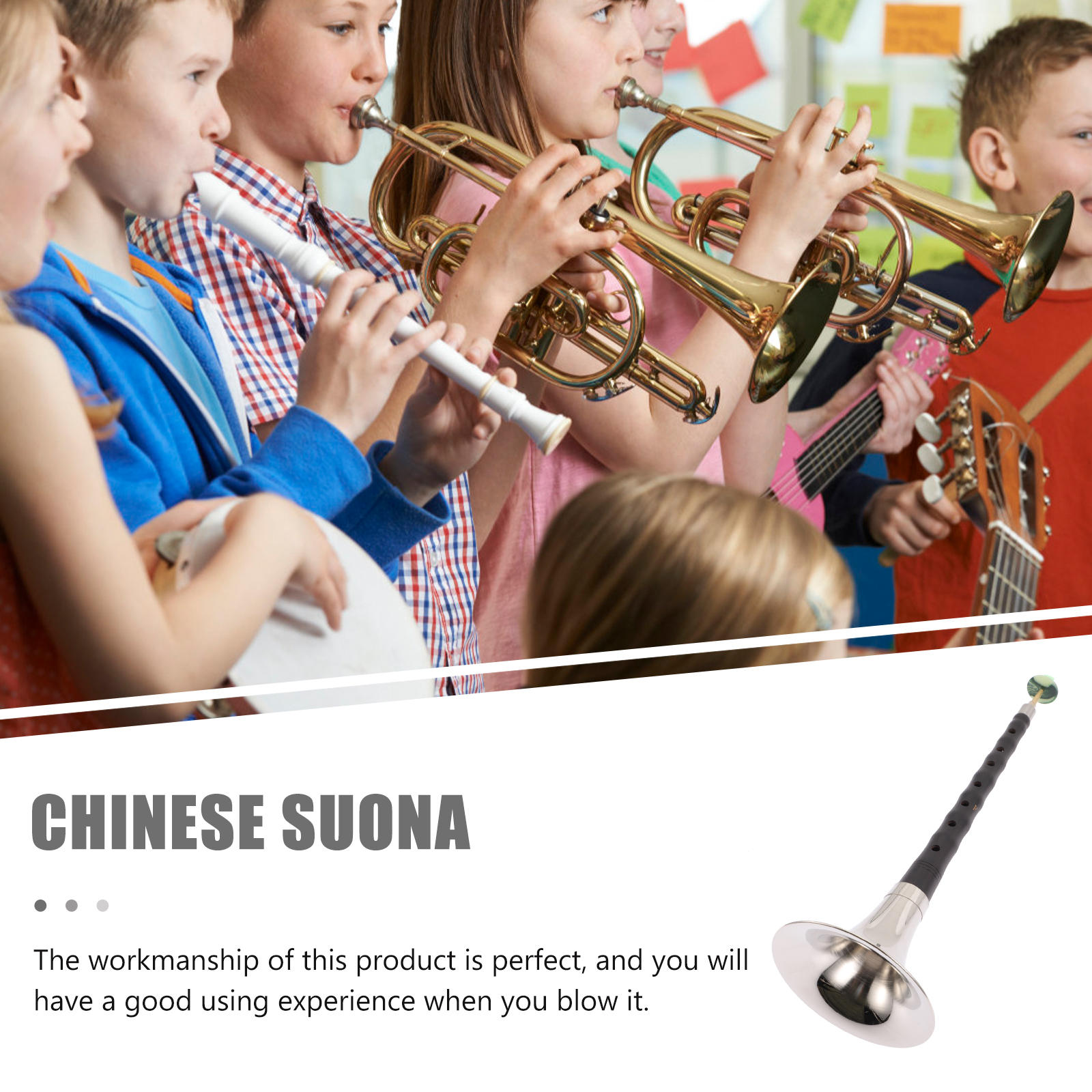 LOLIPPYY Chinese Wind Instrument Set for Professionals, Ethnic Traditional Musical Instrument with Assorted Colors