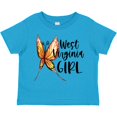 thumbnail image 3 of Inktastic West Virginia Girl- Butterfly Girls Toddler T-Shirt, 3 of 5