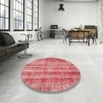 thumbnail image 3 of Ahgly Company Indoor Rectangle Contemporary Light Coral Pink Abstract Area Rugs, 2' x 5', 3 of 6