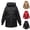 Black, variant on Sexlip Long Padded Puffer Jacket for Women Zip up Winter Hooded Down Coat Thick Warm Parka Windproof Outerwear with Pockets Black XL